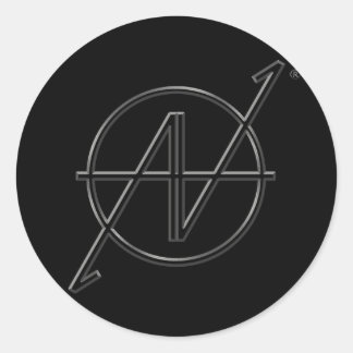 AV 09 Logo Black Sticker
