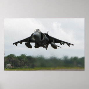 AV-8B Harrier II Aircraft Poster