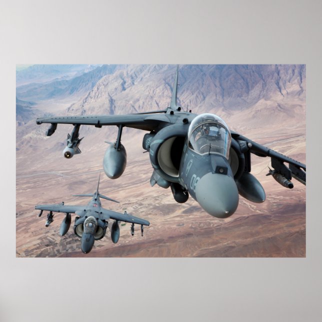 AV-8B Harrier II Aircraft Poster (Front)