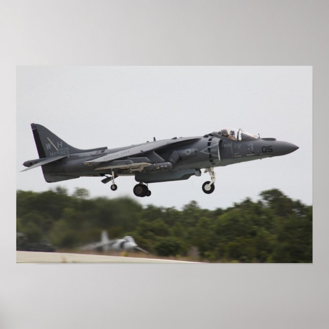 AV-8B Harrier II Aircraft Poster (Front)
