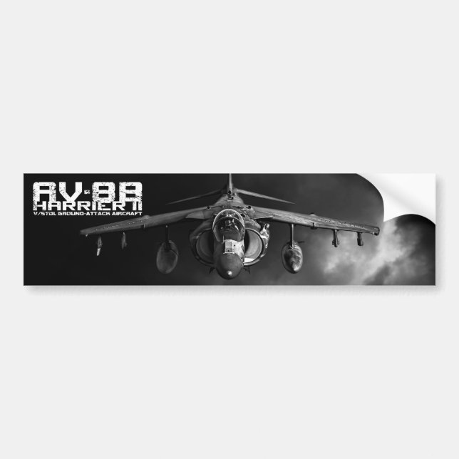 AV-8B Harrier II Bumper Sticker (Front)