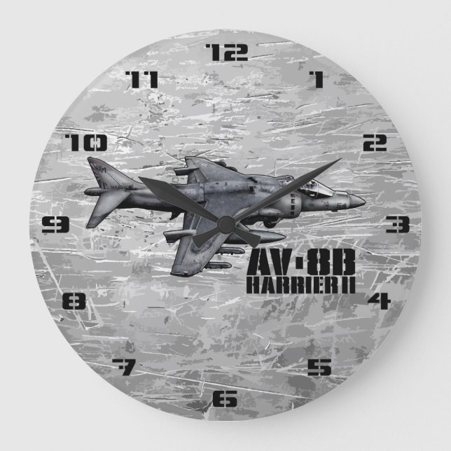 AV-8B Harrier II Large Clock (Front)