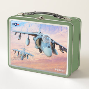 AV-8B HARRIER II METAL LUNCH BOX