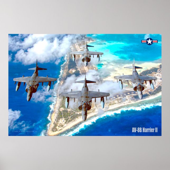 AV-8B HARRIER II POSTER (Front)