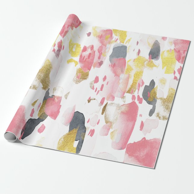 Av-ant Garde Watercolor Wrapping Paper (Unrolled)