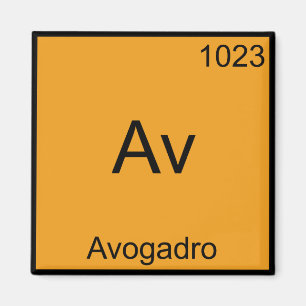 Av - Avogadro Funny Element Chemistry Symbol Tee Magnet