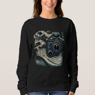 AV Technician Sound Waves Camera Audio Visual Tech Sweatshirt