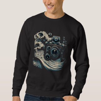 AV Technician Sound Waves Camera Audio Visual Tech Sweatshirt