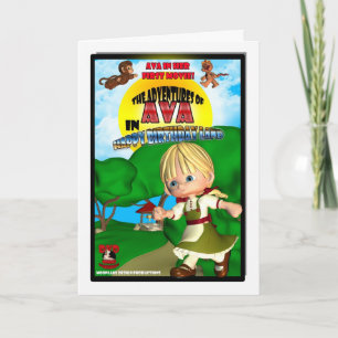 Ava Birthday Card DVD box spoof