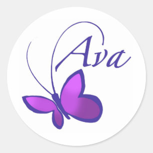 Ava Classic Round Sticker