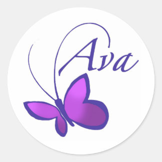 Ava Classic Round Sticker