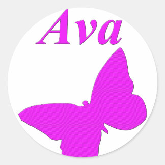 Ava Classic Round Sticker