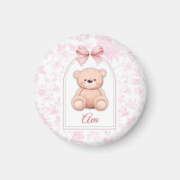 Ava | Custom Pink Teddy Bear Nursery Design 