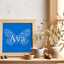 Ava Customisable Poster