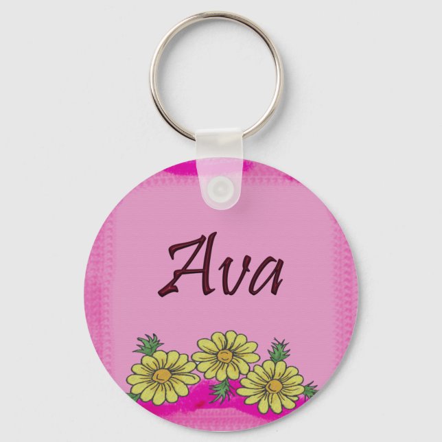 Ava Daisy Keychain (Front)