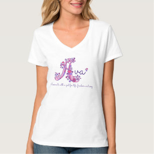Ava girls name & meaning letter A apparel T-Shirt