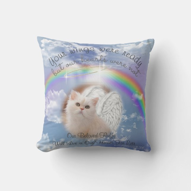 AVA - Heavenly Sky With Rainbow  Pet Memorial Cushion (Front)
