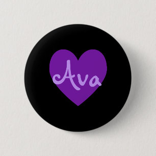 Ava in Purple 6 Cm Round Badge
