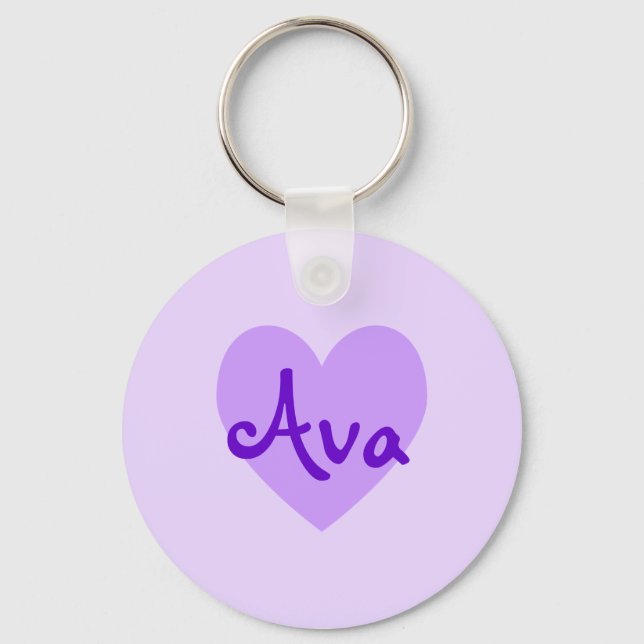 Ava in Purple Key Ring (Front)