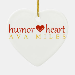 Ava Miles "Humour Heart" Ornament