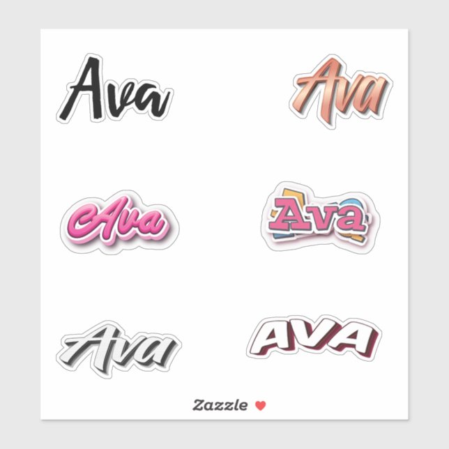Ava Sticker Pack (Sheet)