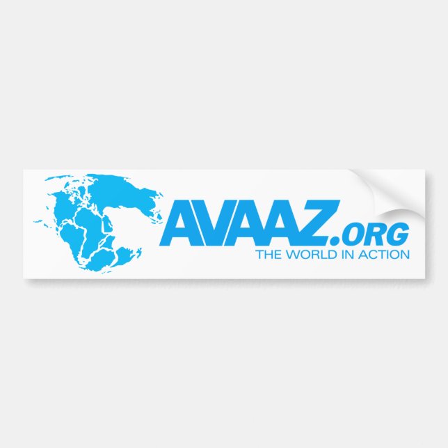 Avaaz.org Pangea Bumper Sticker (Front)