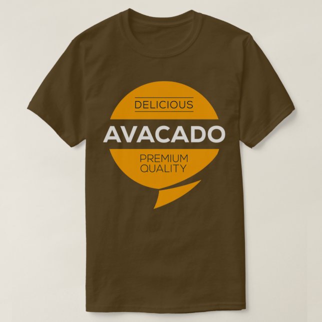 Avacado Food design 2 T-Shirt (Design Front)