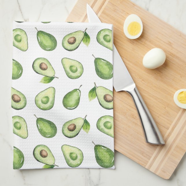 Avacado Pattern  Tea Towel (Quarter Fold)