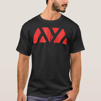Avalanche AVAX Red Logo Image Cryptocurrency Zip  T-Shirt