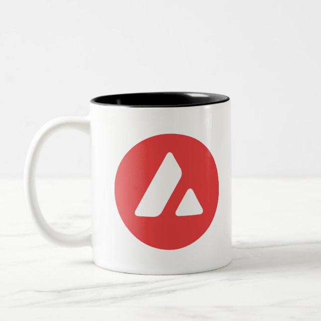 Avalanche AVAX Two-Tone Coffee Mug (Left)
