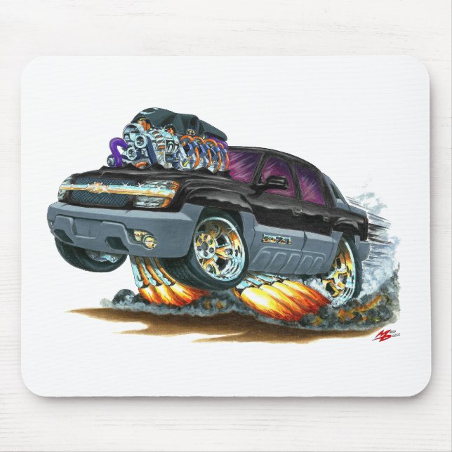Avalanche Black Truck Mouse Pad (Front)