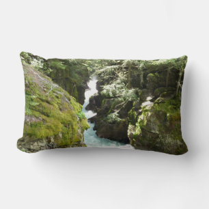 Avalanche Gorge II at Glacier National Park Lumbar Cushion