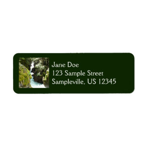 Avalanche Gorge II at Glacier National Park Return Address Label