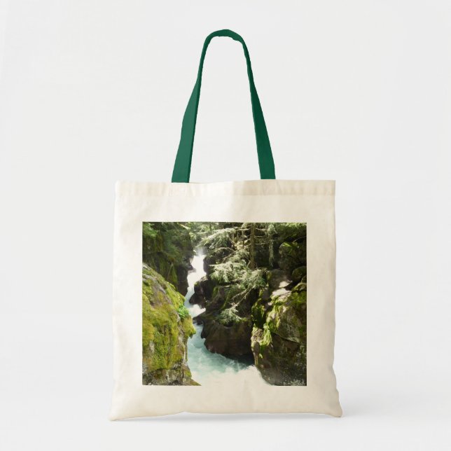 Avalanche Gorge II at Glacier National Park Tote Bag (Front)