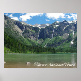 Avalanche Lake Glacier National Park Poster