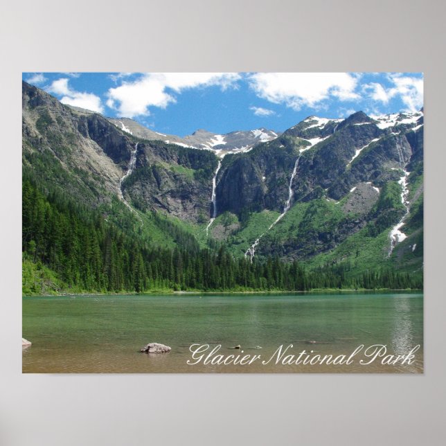 Avalanche Lake Glacier National Park Poster (Front)