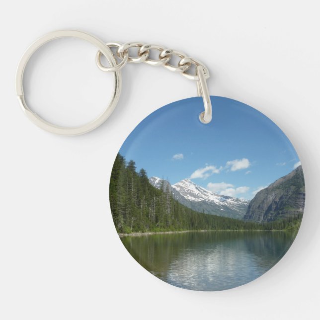 Avalanche Lake I in Glacier National Park Key Ring (Front)