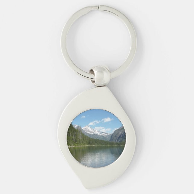 Avalanche Lake I in Glacier National Park Key Ring (Front)