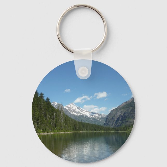 Avalanche Lake I in Glacier National Park Key Ring (Front)