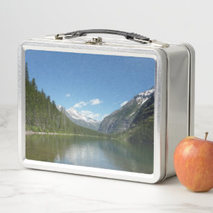 Avalanche Lake I in Glacier National Park Metal Lunch Box