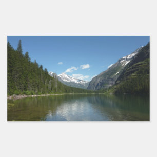 Avalanche Lake I in Glacier National Park Rectangular Sticker