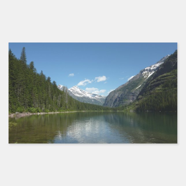 Avalanche Lake I in Glacier National Park Rectangular Sticker (Front)