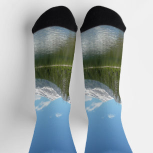 Avalanche Lake I in Glacier National Park Socks