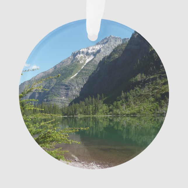Avalanche Lake II in Glacier National Park Ornament (Front)