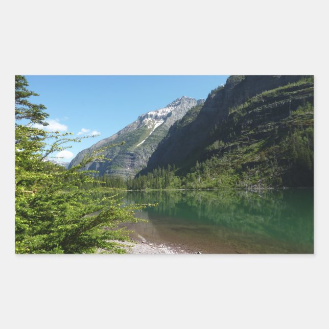 Avalanche Lake II in Glacier National Park Rectangular Sticker (Front)
