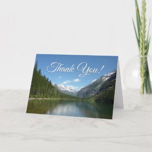 Avalanche Lake in Glacier National Park Thank You Card