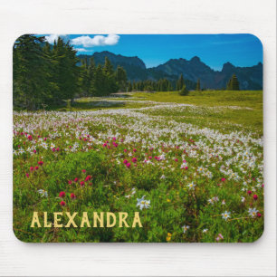 Avalanche Lily Superbloom Custom Name Mouse Pad