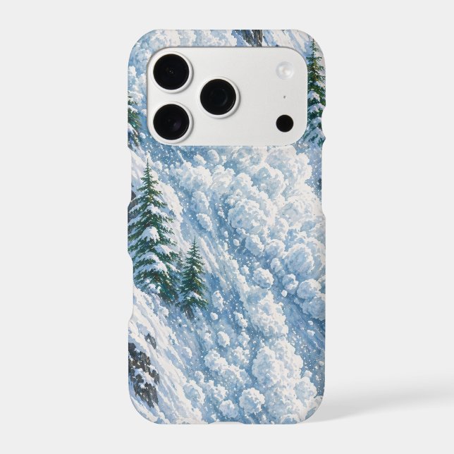 Avalanche Mountain Snow Scene (Back)