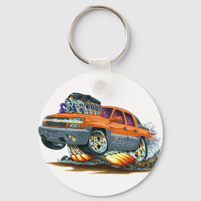 Avalanche Orange Truck Key Ring (Front)
