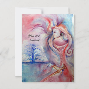 AVALON 1, gem red parchment Invitation